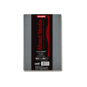 PaperClub Artist Range A5+ Mixed Media Notebook | ACRYLIC | WATERCOLOR |SKETCH | LAY FLAT BOOK BINDING PREMIUM ACID FREE PAPER HEAVY BULK PAPER