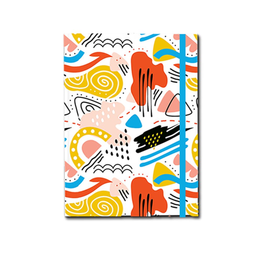PaperClub Matrix Patterns Printed Designer Hard Bound Ruled (192 Pages) Personal and Office Notebooks & Diary A5 | 53331 Just in 195 Rs.
