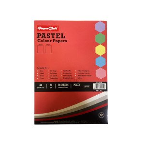 PaperClub Pastel Paper, A4 ( Plain Sheets)